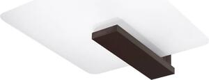 Lampada da soffitto LAPPO wengé 2xE27 15W legno/vetro 47.5x14x40cm Sollux Lighting