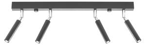 Lampada a soffitto EYETECH 4 nero 4xG9 8W alluminio 20x3x60cm Sollux Lighting