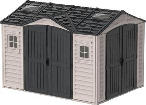 DURAMAX Apex Pro Casa da giardino 7,6 m² + struttura del pavimento, vinile, - grigio/antracite DURAMAX 40116