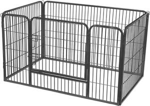 FEANDREA, recinto per cuccioli, recinto per cani, recinto per esterni, box per cani 122 x 80 x 70 cm
