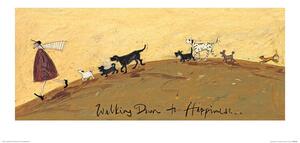 Stampe d'arte Sam Toft - Walking Down to Happiness, Sam Toft, (60 x 30 cm)
