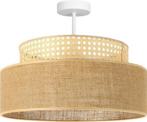 FKL DESIGN Home Deco Lampada da soffitto Ecru Brown Illuminazione a soffitto della serie BE110-D-EB (Ecru, Brown)