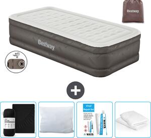 Materasso gonfiabile Bestway - 1 persona - 97 x 191 x 46 cm - Marrone - Accessori inclusi