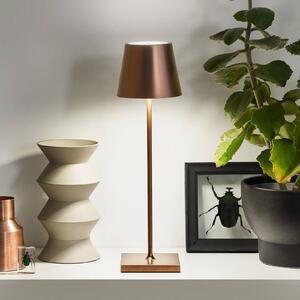 Sigor Lampada da tavolo LED Nuindie, rotonda, 38 cm, bronzo