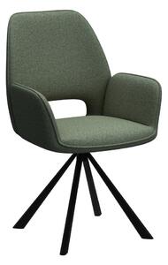 Sedia da pranzo verde scuro con braccioli Graham – Actona