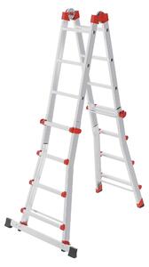 Hailo M80, scala multifunzione in alluminio, 4x4 pioli