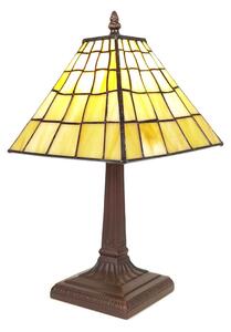 Lampada da tavolo Tiffany Clayre & Eef Ø 20x38 cm in poliresina gialla