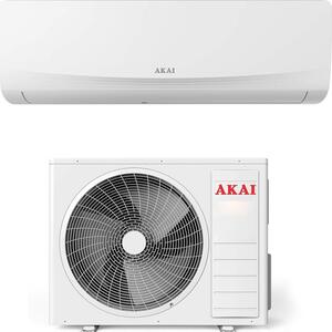 Akai Climatizzatore 12000 btu Inverter Monosplit Condizionatore con Pompa di Calore Classe A++/A+ Gas R32 Wi-Fi (Unit Interna + Unit Esterna) - M