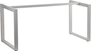 Struttura in metallo per scrivania o tavolo NY-131A, lunghezza regolabile, gambe regolabili, dimensioni 120-180x70x72,5 cm, bianco