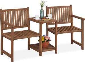 Panca da giardino relaxdays 10038648_0 legno marrone 161,0 cm