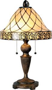 Lampada da tavolo Tiffany Clayre & Eef Ø 36x62 cm Vetro beige marrone