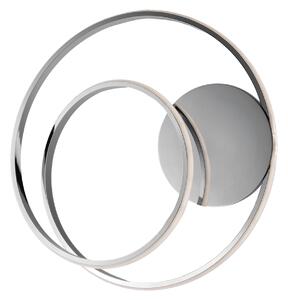 Malena Plafoniera in metallo e alluminio cromo lucido con led integrato H.12 Ø40 BL247-PCR