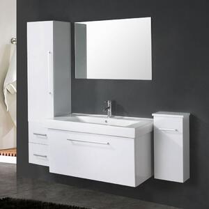 Mobile bagno arredo bagno 100 cm lavabo e colonne incluse – White London