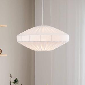 PR Home Lampada a sospensione Edith, Ø 38 cm, cotone, bianco