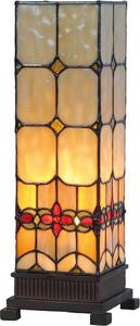 Lampada da tavolo Tiffany Clayre & Eef 12x12x35 cm in vetro giallo