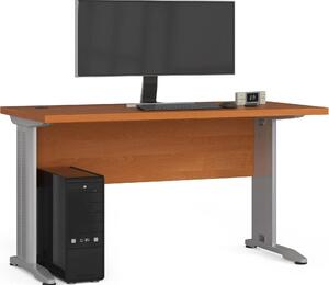 Scrivania BM-135 in olio con piano in laminato e gambe in metallo 135 cm