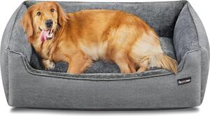Cuccia per cani FEANDREA, sfoderabile, 110 x 75 x 27 cm, grigio