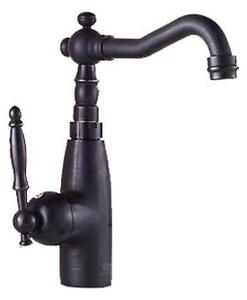 Rubinetto per lavabo, stile retrò, NERO, FALEA LAUFERI