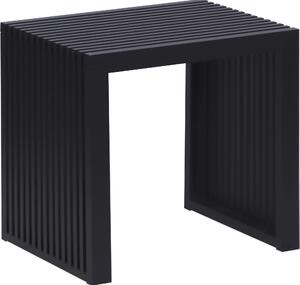 Panca Relaxdays, bambù, panca da cucina moderna, panca per spogliatoio in ingresso, bagno, camera da letto, L x P x A 43x45x33 cm, panca porta scarpe, nera