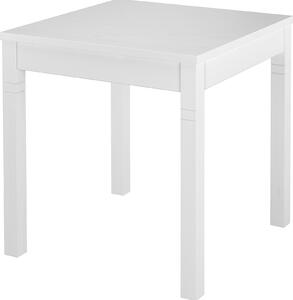Bianco tavolo da cucina 75x75 in Pino massello con zampa lievemente lavorata 90.70-50BW