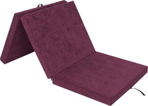 Materasso pieghevole "BEN" - 195×80×8 cm - pieghevole, rivestimento lavabile, tessuto Aloba, come letto per gli ospiti, tappetino da allenamento o pouf | PillowPrim