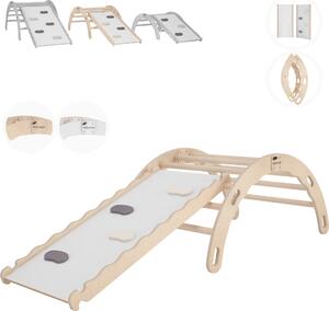 Triangolo per arrampicata in legno, Triangolo per arrampicata, Struttura per arrampicata per bambini con scivolo, Arrampicata per bambini, Struttura per arrampicata in legno 100% ECO