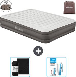Materasso gonfiabile Bestway - 2 persone - 152 x 203 x 36 cm - Marrone - Accessori inclusi