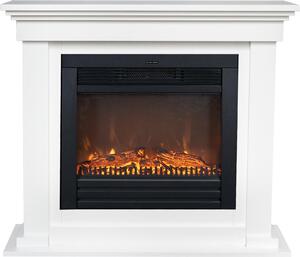 Caminetto elettrico Xaralyn - Flex ELU-HLW - legno bianco - 1400 Watt di riscaldamento - con telecomando - caminetto da incasso incluso - caminetto decorativo