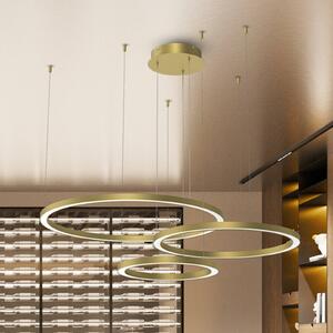 Eko-Light Lampada a sospensione Galaxia LED, plastica, oro, 3 luci, 85 W