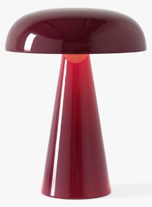 &Tradition LED lampada da tavolo ricaricabile Como SC53, rosso-marrone