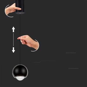 V-TAC VT-7508 Lampadario led 5W a sospensione forma di Campana altezza regolabile colore Nero 3000K - 10341