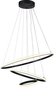 Lampada a sospensione LED a 3 anelli 3000K nero V-TAC VT-7816-8017