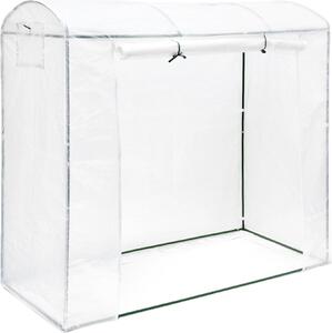 Serra per pomodori Relaxdays TAMARA XL, tetto arrotondato, grande, resistente ai raggi UV, serra da semina, serra per pomodori 170x200x82 cm, trasparente