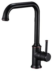 Rubinetto cucina retrò ottone NERO POMONA DETTAGLIATO ottone LAUFERI