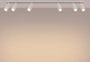 Lampada da soffitto RING 6L beige 6xGU10 10W acciaio 17x6x117cm Sollux Lighting