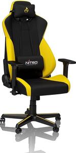 Nitro Concepts S300 Gaming Chair - Sedia da ufficio - Rivestimento in tessuto - 135 kg - Giallo astrale