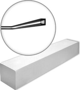 NMC IL12 BLACK-box WALLSTYL Noel Marquet 1 cartone con 30 strisce decorative Cornice per soffitto Illuminazione indiretta stile moderno colore nero | 60 m
