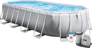 INTEX 26798GN - Piscina ovale con telaio a prisma (610x305x122cm)