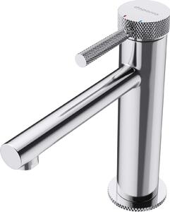 Doporro Rubinetto Monocomando per Lavabo Bagno a Cascata, Miscelatore Regolabile con Acqua Calda e Fredda in Ottone Cromato H 18 cm WAO-7601