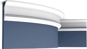 Orac Decor C321F Luxxus Profilo decorativo Profilo decorativo per stucchi a soffitto Profilo cornice Modanatura decorativa Modanatura angolare | 2 metri