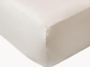 Lenzuolo con angoli boxspring in percalle di cotone White