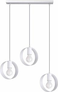 Lampada a sospensione TITRAN 3 biaa 3xE27 15W acciaio 110x5x56cm Sollux Lighting