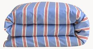 Copripiumino in raso di cotone Sky Blue Stripes
