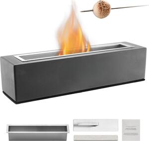 Cestello per fuoco senza fumo - fossa per fuoco 380x100x135mm - ciotola per fuoco a legna per camino esterno - decorazione da giardino