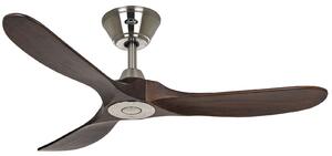 ECO GENUINO Ventilatore da soffitto cromato/noce 122 cm CasaFan, Eco Genuino, Legno, Soggiorno, Legno, Moderno