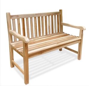 Panchina da giardino Java naturale - circa 120 cm - legno di teak non trattato