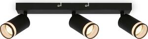 Faretto da soffitto Lampada da soffitto Lampada da camera da letto orientabile a 3 luci GU10