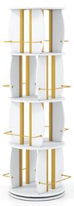KOMFOTTEU: Scaffale girevole in legno con supporti laterali e angoli arrotondati