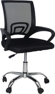 Luxe Sedia da ufficio ergonomica - Con rotelle - Traspirante - Per adulti - Nero - Regolabile in altezza
