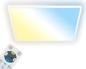 Briloner Lampada da soffitto a LED, piatta, telecomando, retroilluminazione, bianco